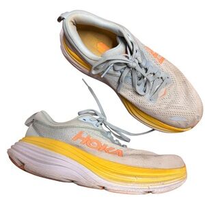 Hoka One One Bondi 8 Womens Sneakers Size 8.5 B 1127952 SSCA Running Shoes